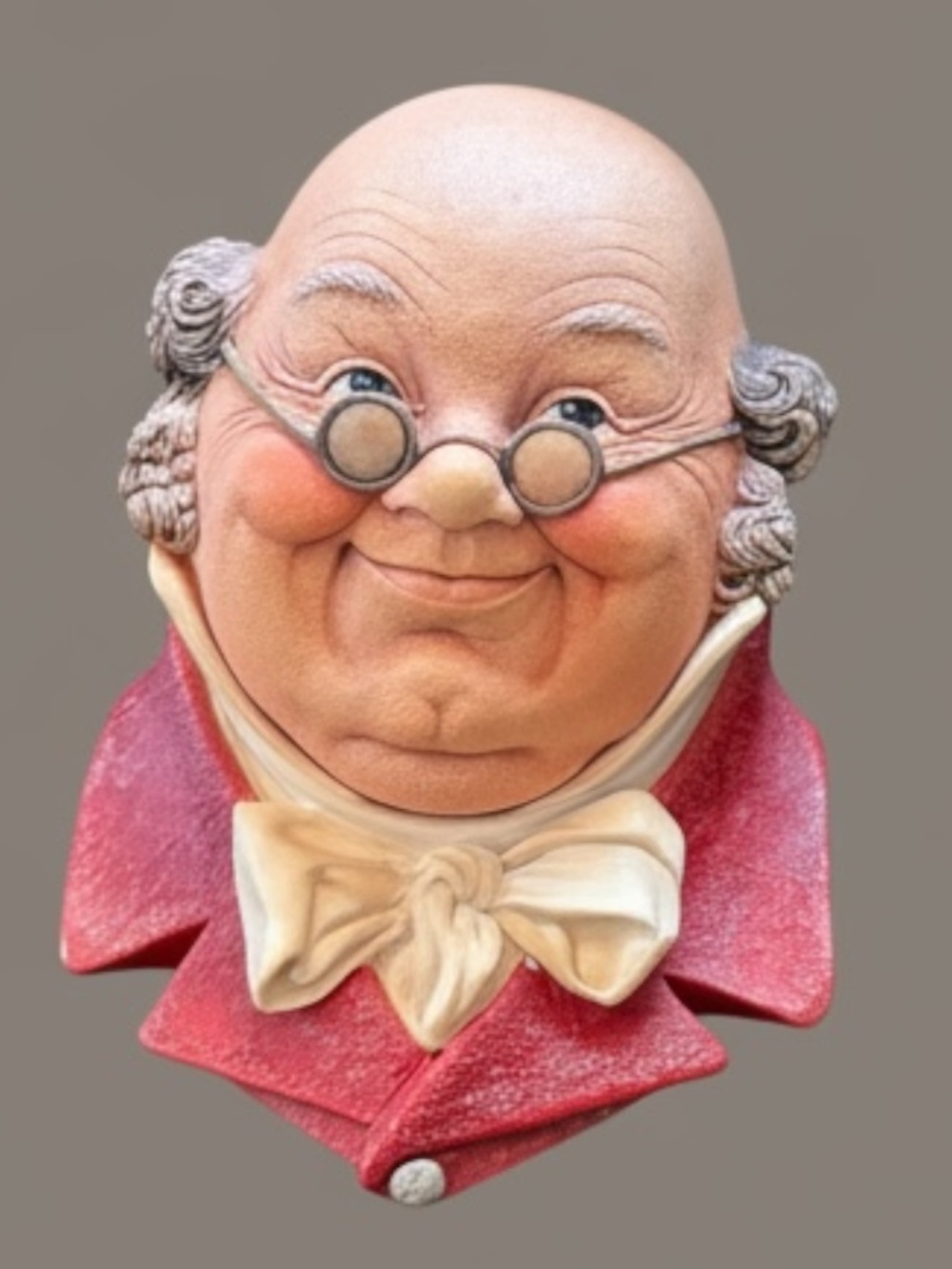 Vintage Bossons Chalkware “Mr. Pickwick” Head England